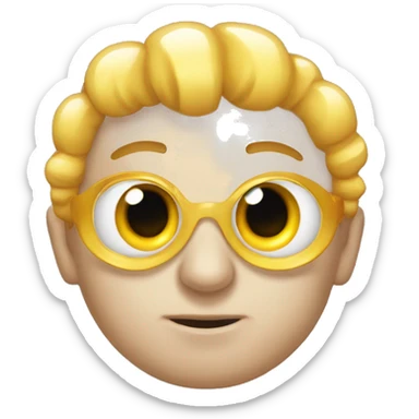 Aspiradora con anteojos de sol sticker