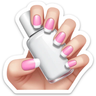 French tip nails sticker