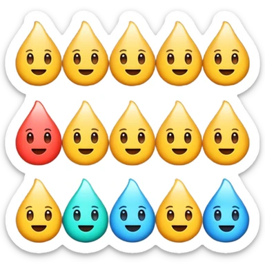 Emoji tenant un 6 et un 7 sticker