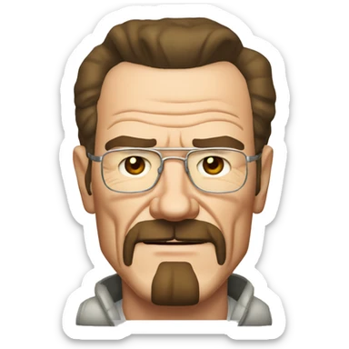 Bryan Cranston as Walter White from breaking bad sticker