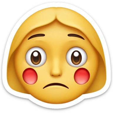 Regular emoji but he’s DEVASTATED. Make it the saddest emoji ever. sticker