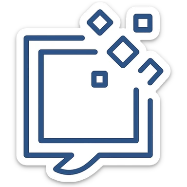 geometric logo with a frame being deconstructed or expanded, conveying out-of-the-box thinking and innovation for a tech SaaS brand, clean and modern, no text sticker