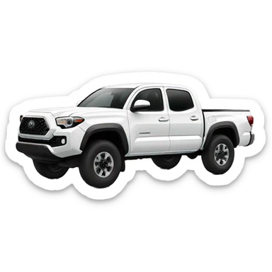 Toyota tacoma white sticker