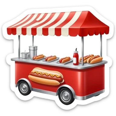 Puesto de perros calientes  sticker