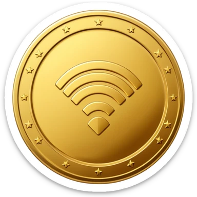 wifi money coin  sticker