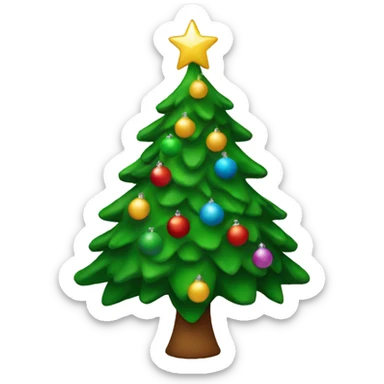 Christmas tree  sticker