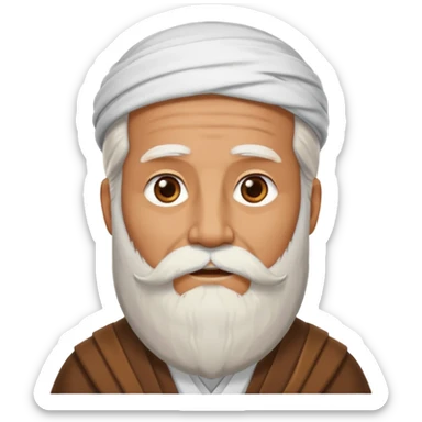 a wise man without face sticker