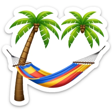 Puerto Rico hammock palm tree sticker