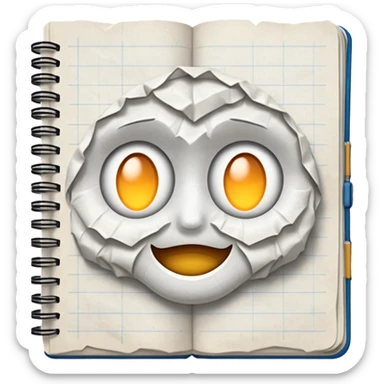 Sketchbook Page sticker