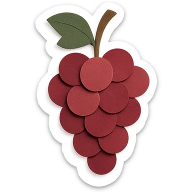 red grapes sticker