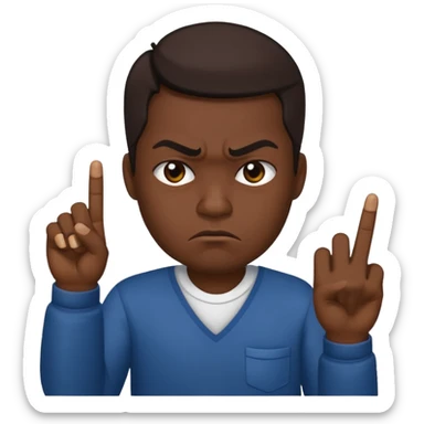 😒🖕🏿 sticker