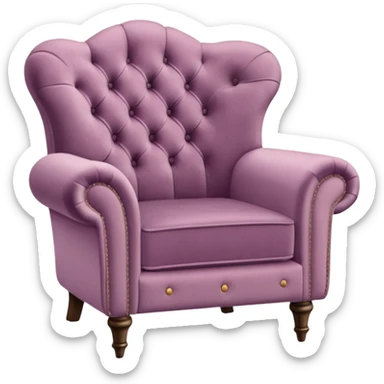Mauve chair sticker
