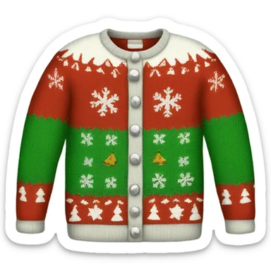 ugly christmas sweater sticker