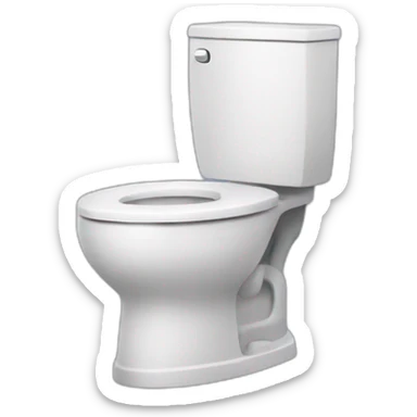 Personne sur des toilettes sticker