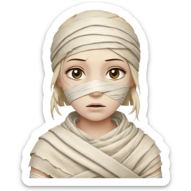 mummy girl sticker
