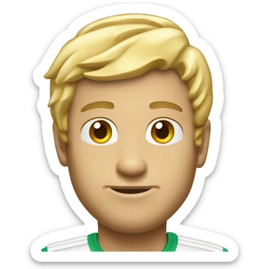 tennisman blond old money sticker