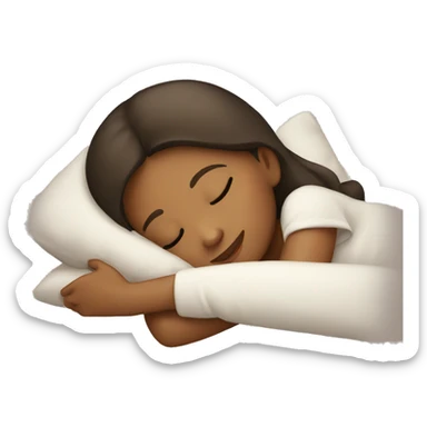 girl sleeping sticker
