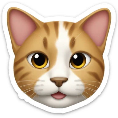 Gato con un moño sticker