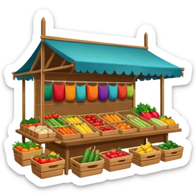 Street Market Stalls
 sticker