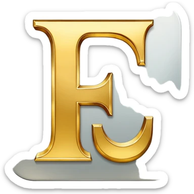 The letter: L sticker