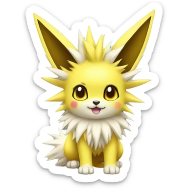 Kawaii Cool Jolteon full body sticker