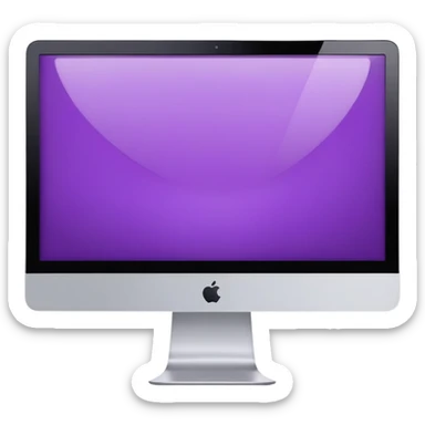 violet imac sticker
