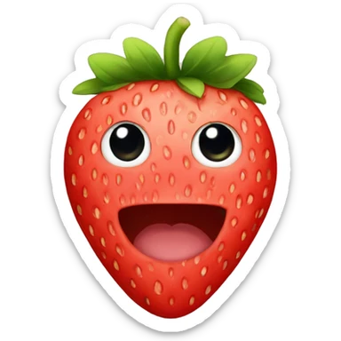 Strawberry avena  sticker