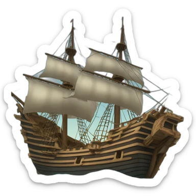 a galleon sticker