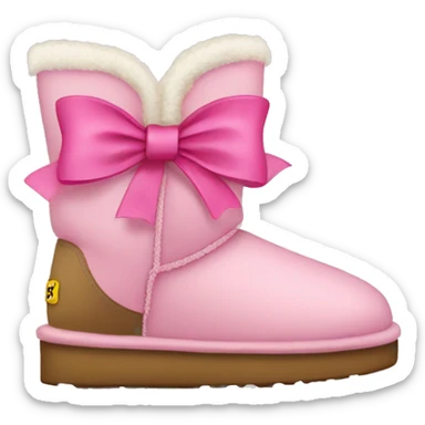 Uggs with pink bows sticker