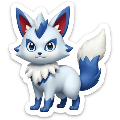 Meowstic-Zangoose-Fakémon-hybrid-creature (full body)  sticker