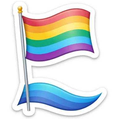 Floptropica flag sticker