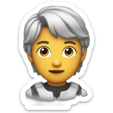 persona asustada sticker