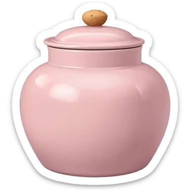 Pale pink cookie jar  sticker