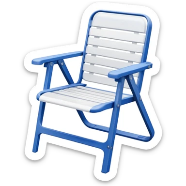 white plastic lawn chair sticker