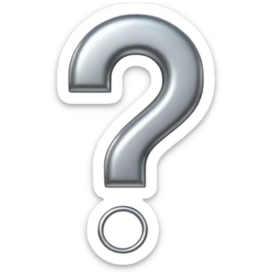 Question mark sticker
