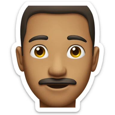 Men kiss with open eyes sticker