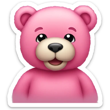 pink Teddy bear sticker