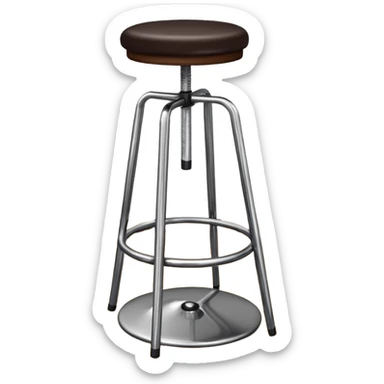 Bar stool and tipped over bar stool sticker