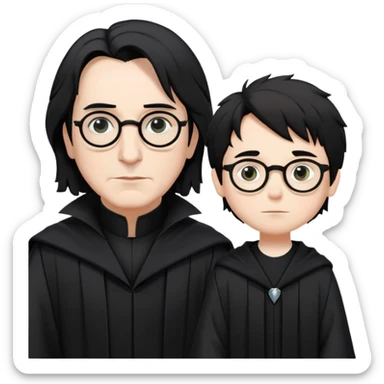 Professor Snape standing next to Harry Potter sticker