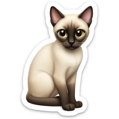 siamese cat sticker