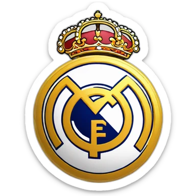 Escudo Real Madrid fuego sticker