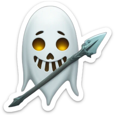 Gost with trident sticker