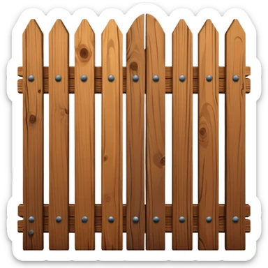 brown Fence sticker