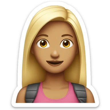 girl with good fit sticker