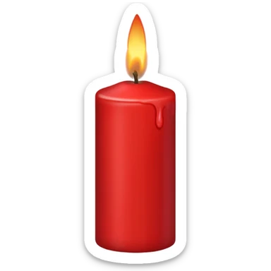 red candles sticker