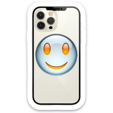 White iphone 12 pro max sticker