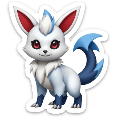 Zangoose-Minccino-Absol-Pachirisu-fusion sticker