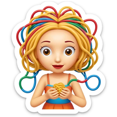Betty spaghetti toy sticker
