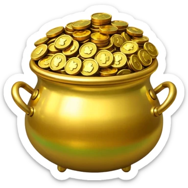 Pot of gold sticker