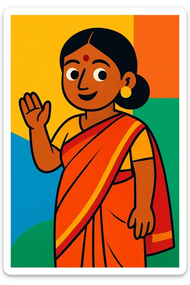 Indian person sticker